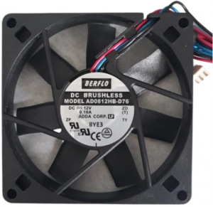 Micro ventilador cooler 12v 80x80x15mm AD0812hb-d76 12v rolamento