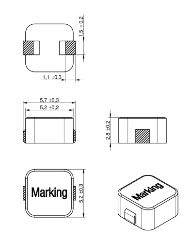 INDUTOR 100UH 744373965101 WE-LHMI