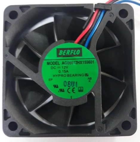 Micro ventilador cooler 12VCC 60x60x15mm AG06012hx159601 hypro alta durabilidade